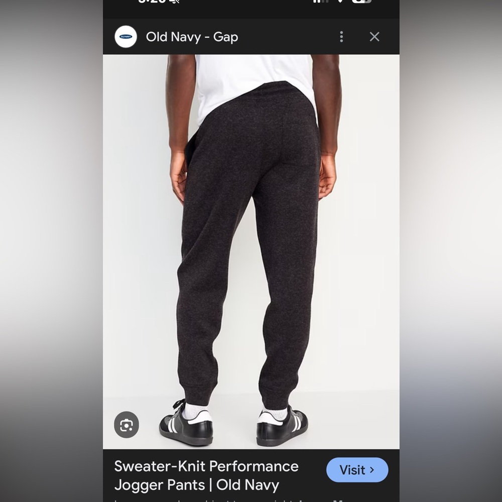 Men’s Sweater-Knit Performance Jogger Pants